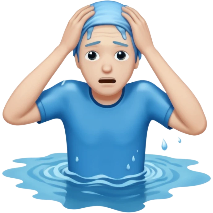 man drowning emoji