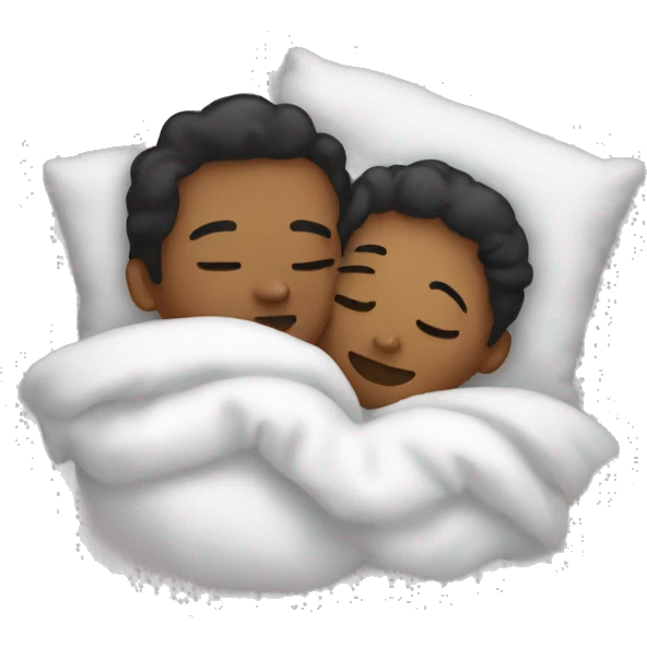 cuddling in bed emoji
