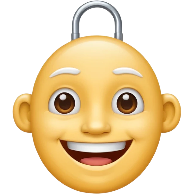 house shaped face mascot on neck  emoji
