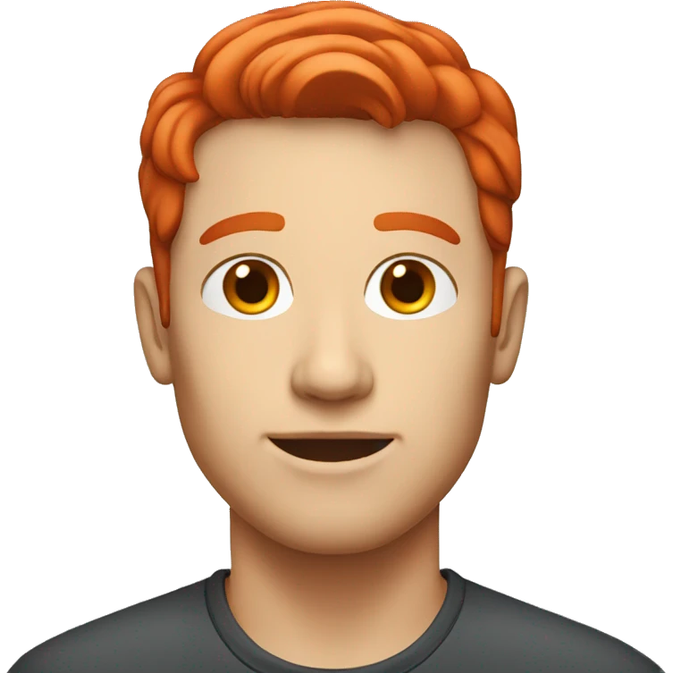 white red head man emoji