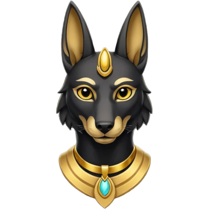 Black-furred Anubis emoji