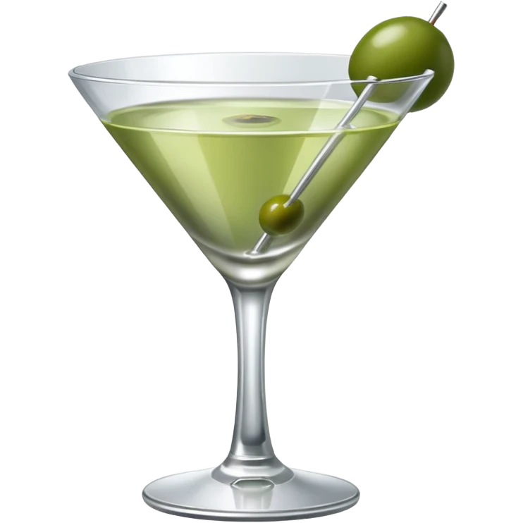 silver coloured martini  emoji
