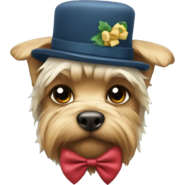 Yorkshire with bow emoji