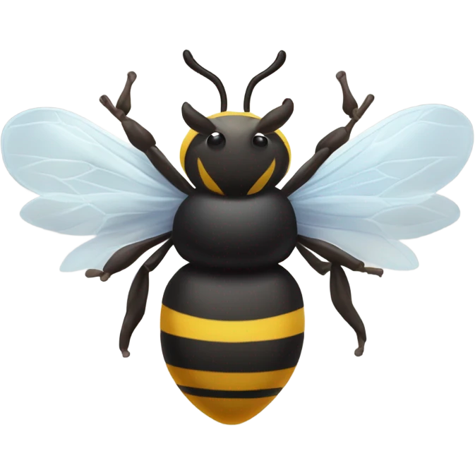 Half bull half bee emoji