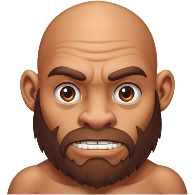 Bald caveman emoji