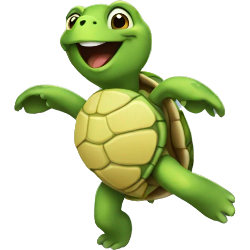 turtle dancing emoji