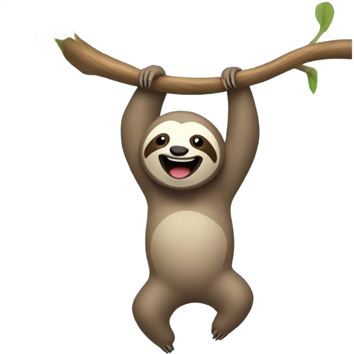 happy sloth emoji