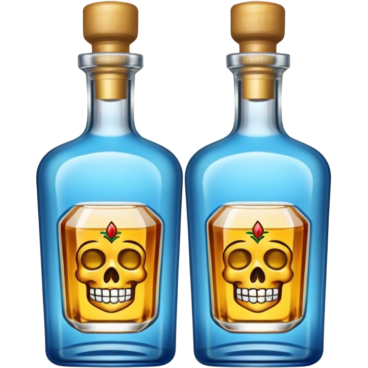 Bottle tequila Azul emoji