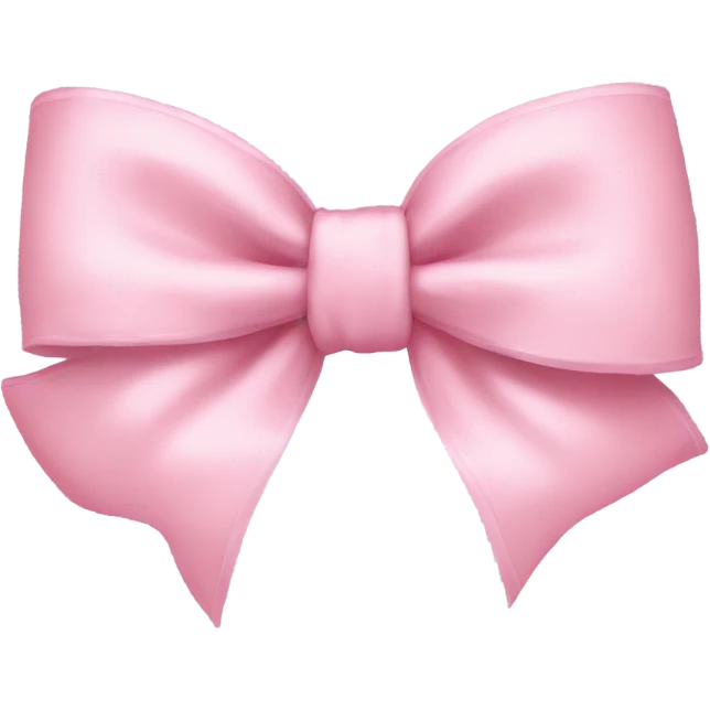 light pink bow emoji