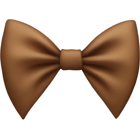 Brown bow emoji