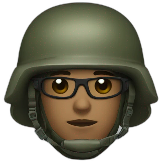 capacete militar emoji
