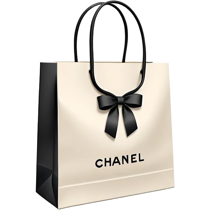 Chanel paper shopping bag emoji