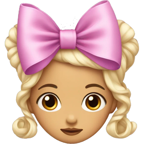 cute bow coquette style emoji
