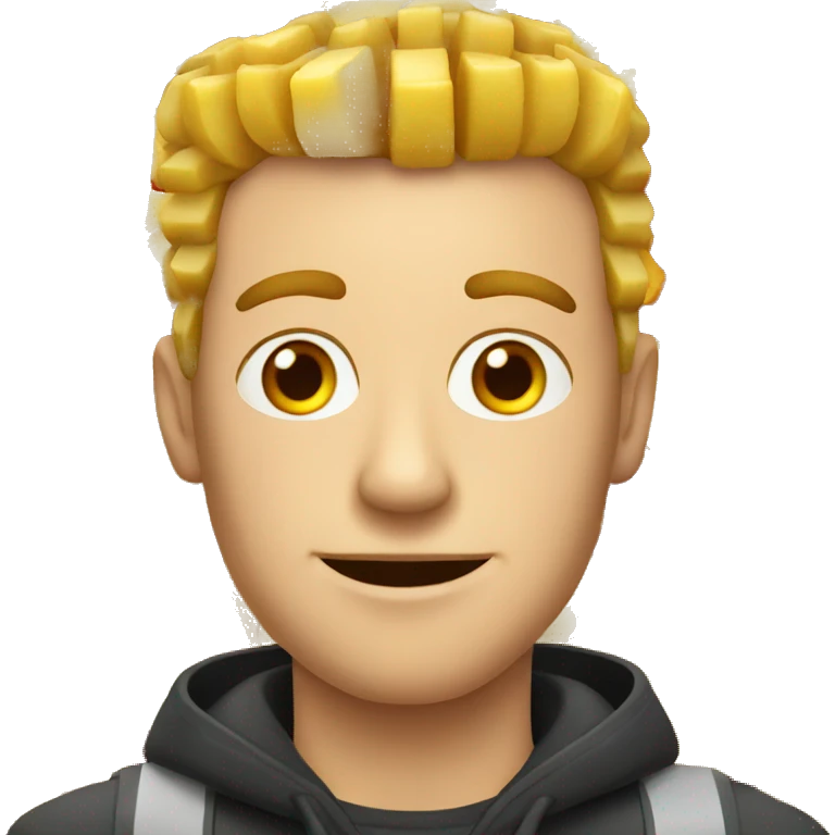 Belgian guy with French fries emoji