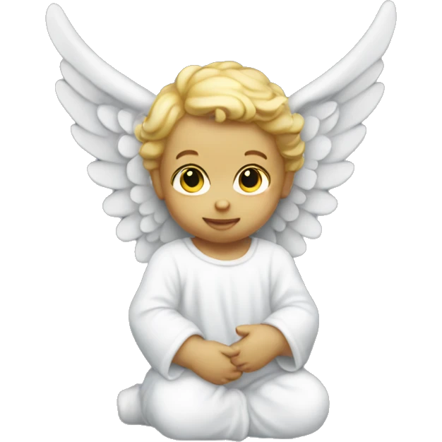 Baby angel statue emoji