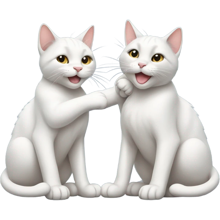 Two cats holding hands emoji