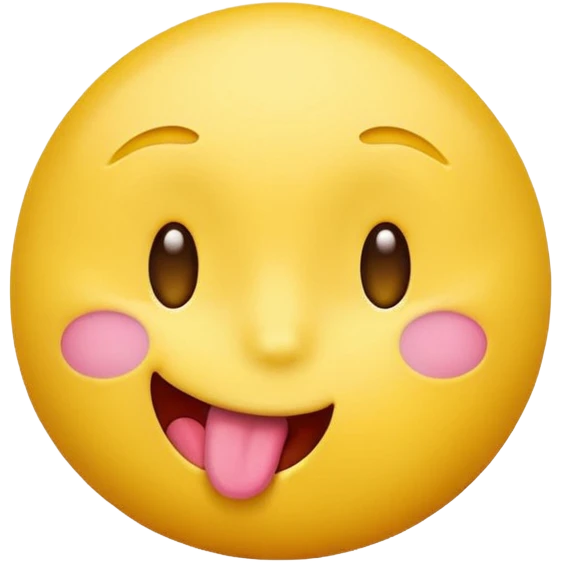 standard yellow emoji face leaning in for a kiss eyes rolled back tongue out playful emoji