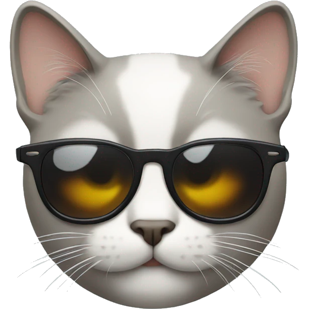Cat with sunglasses emoji