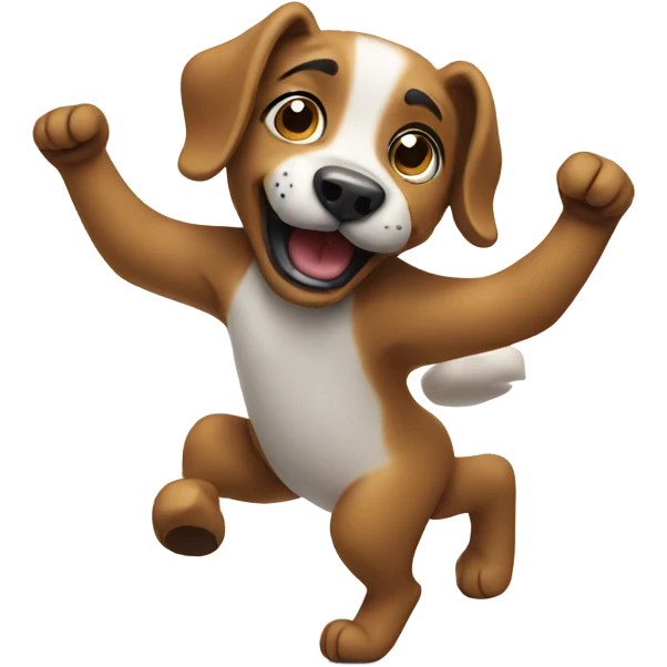 Dancing dog emoji