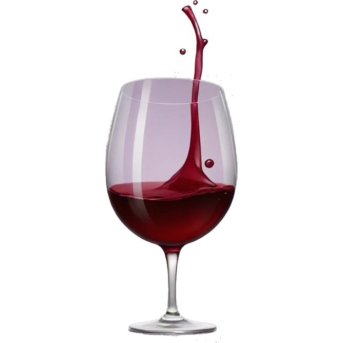 Spilled red wine  emoji