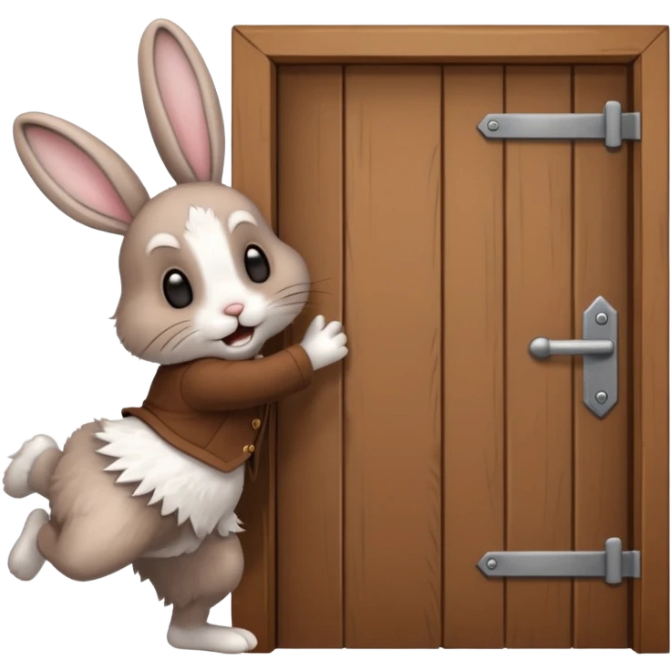I want the alliance leader to kick me out of the alliance and close the door, so that they both look like rabbits. emoji