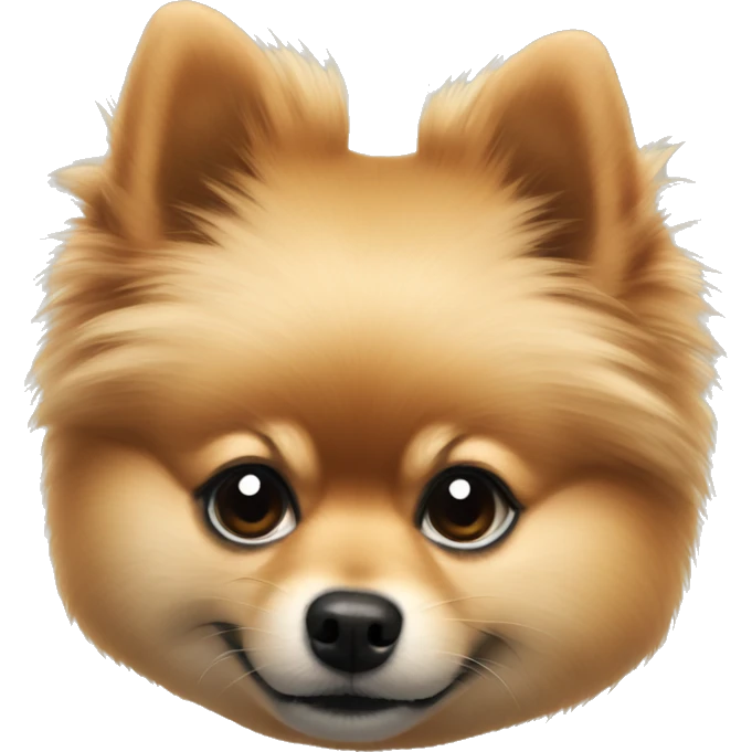 Pomeranian Spitz blak emoji
