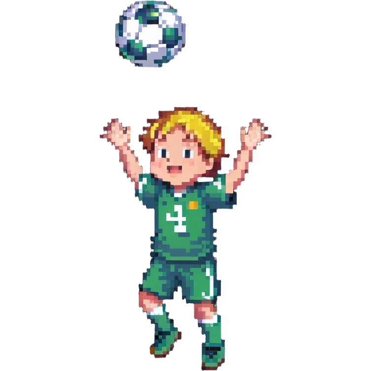 kid catching football emoji