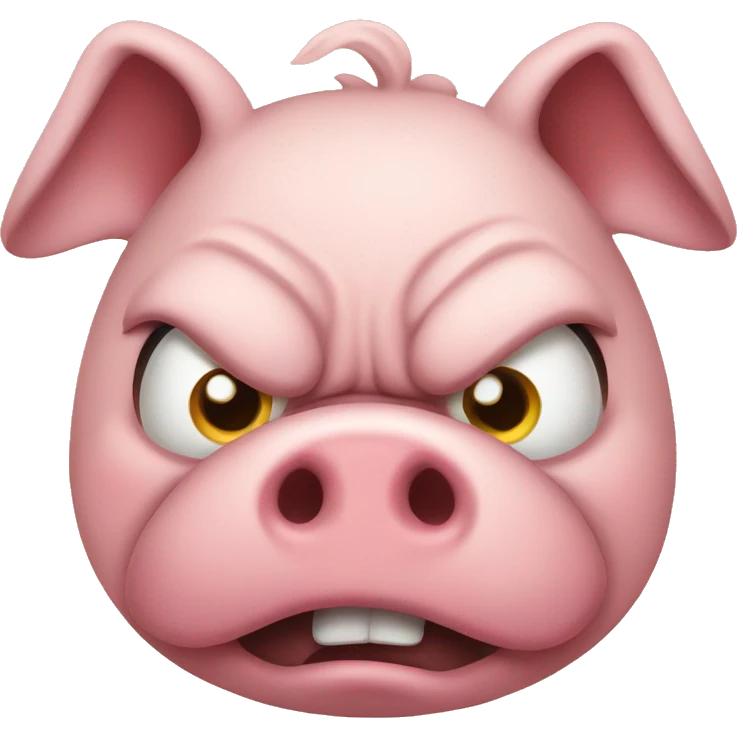 angry pig emoji