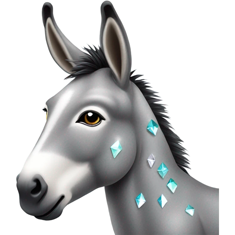 Diamond donkey emoji