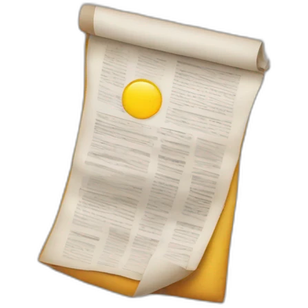 blog newspaper emoji