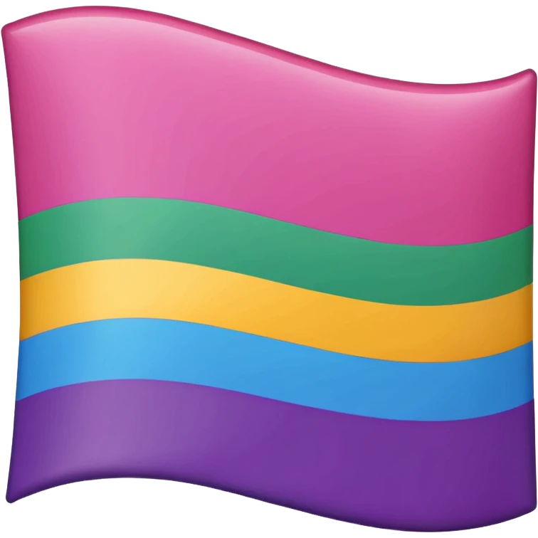 Straight ally flag combined with bisexual flag emoji
