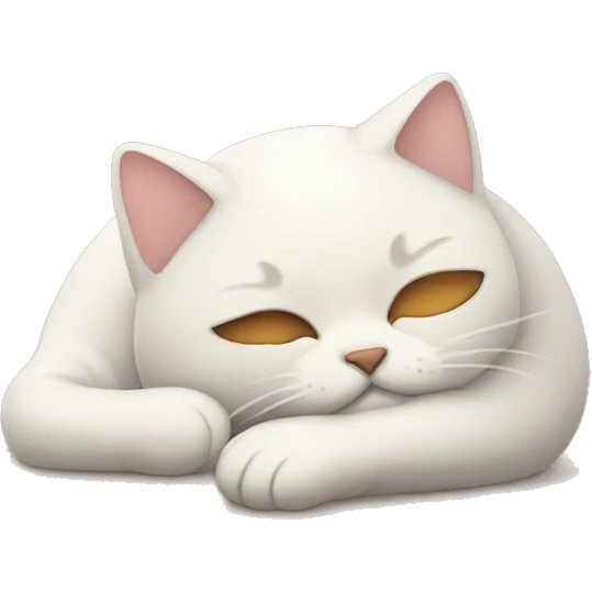 Sleep cat emoji