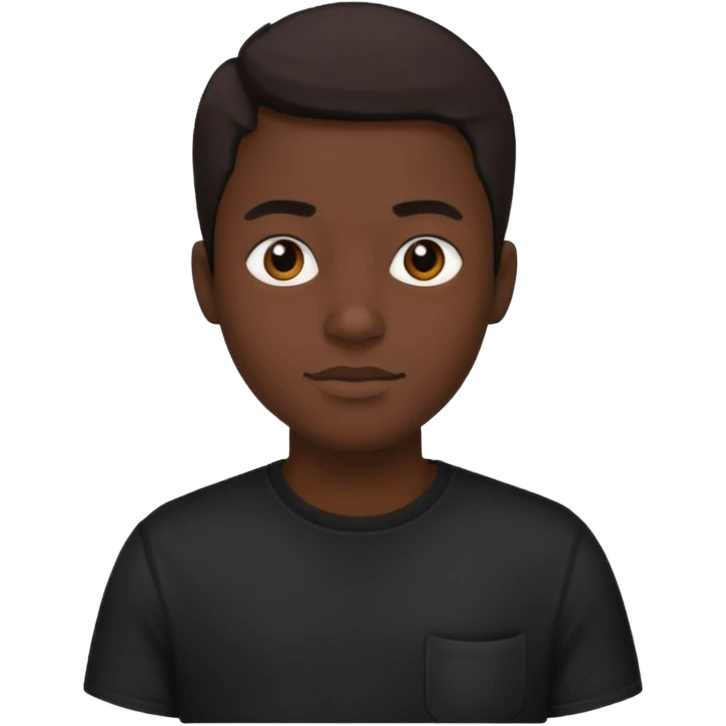 ⁶🤷🏾‍♂️⁷ change color of the shirt to black  emoji