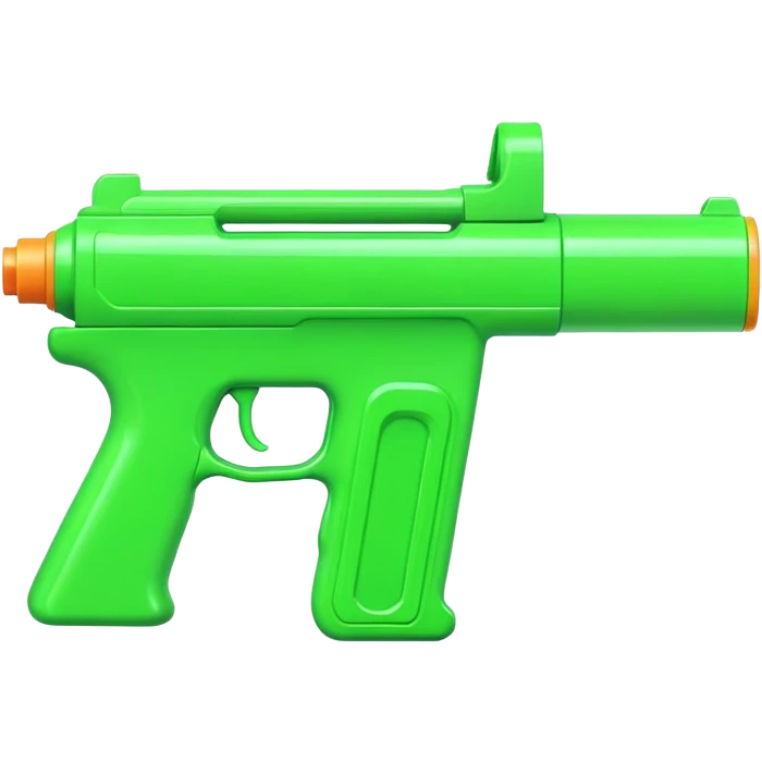 Water pistol toy in bright green color emoji