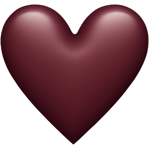 burgundy heart emoji