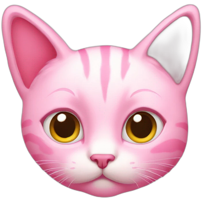 Very pink cat emoji