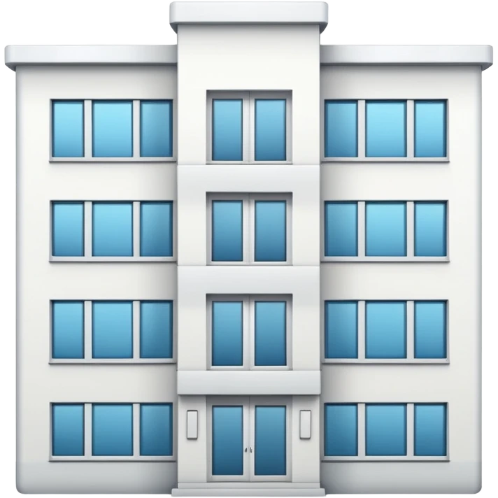 apartment building white emoji