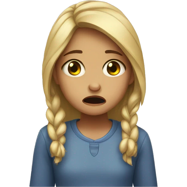 Crying girls emoji