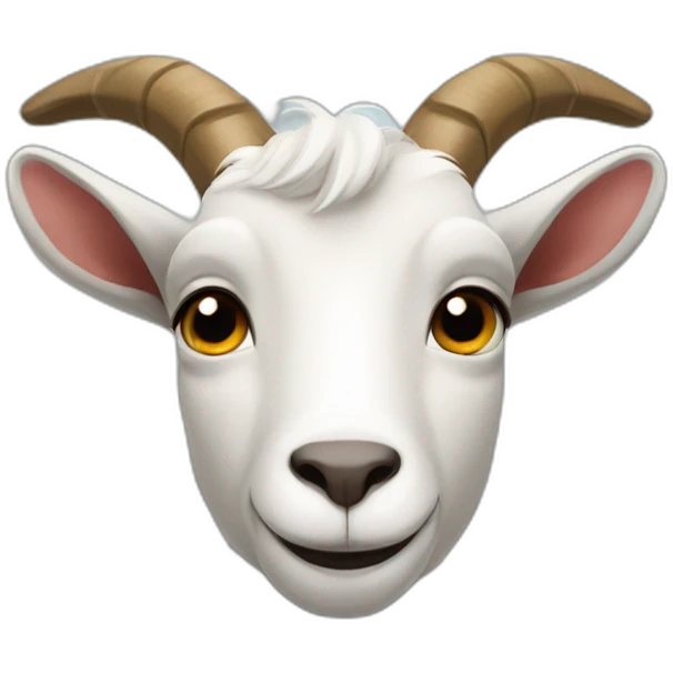 Half of a goat emoji