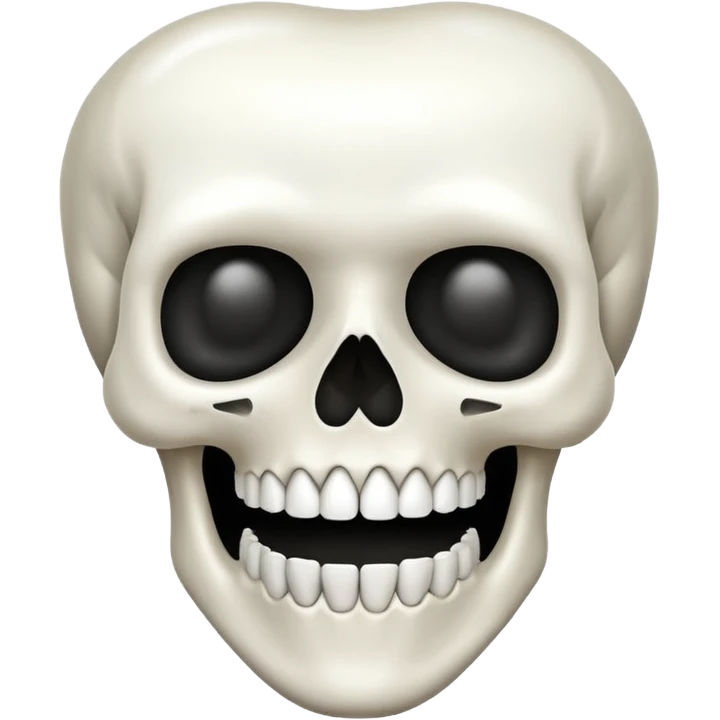 tooth skull shaped emoji