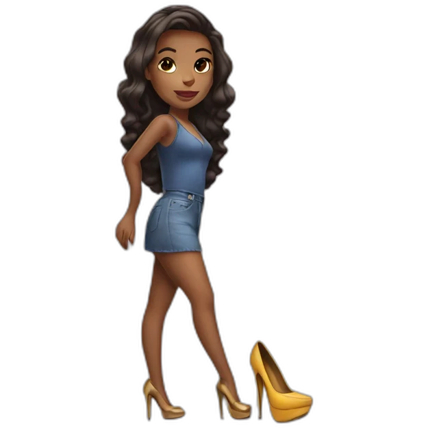 girl in high heels emoji