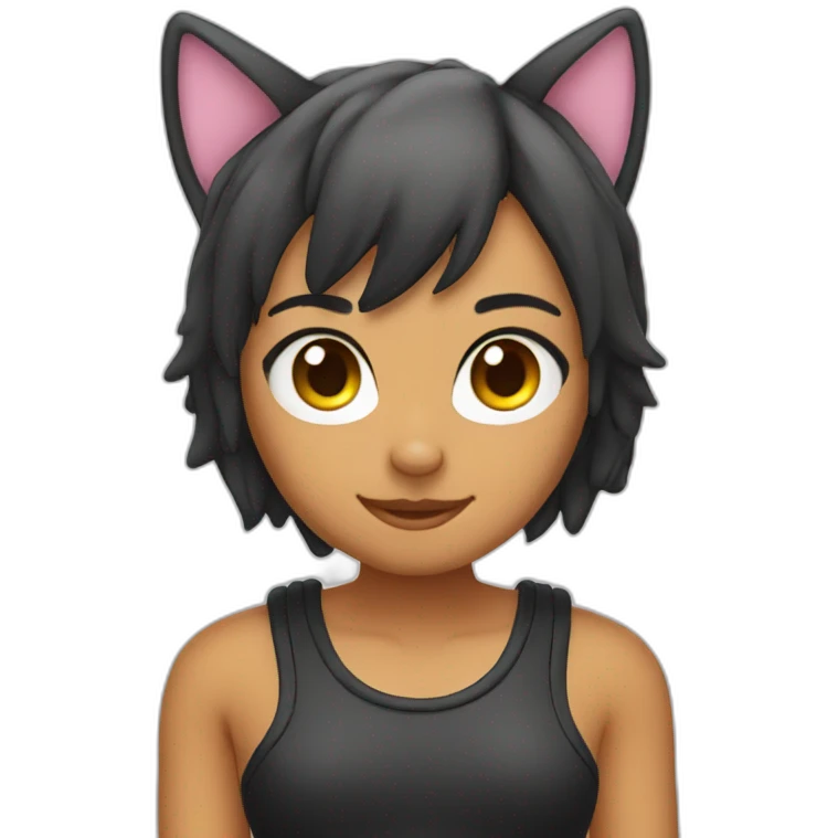 sexy cat ears emoji