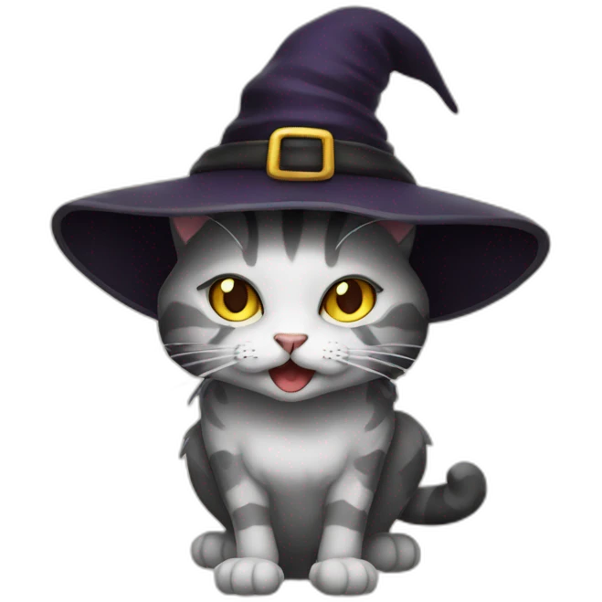 witch cat emoji