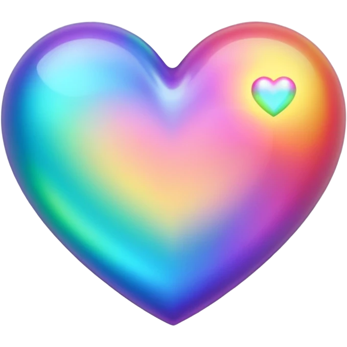 iridescent heart emoji