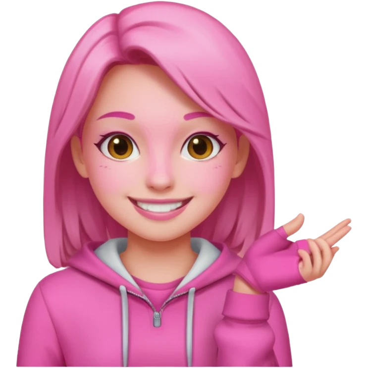 Pink girly emoji