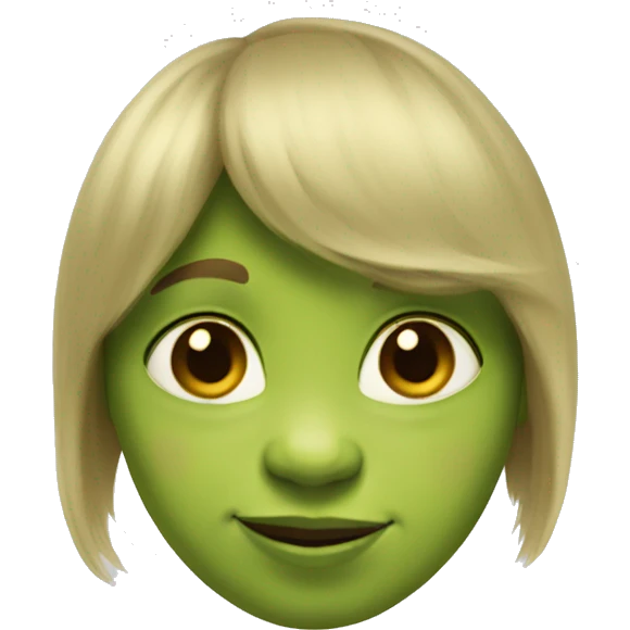 Shrek, as a boy, as a girl pretending to be a boy emoji