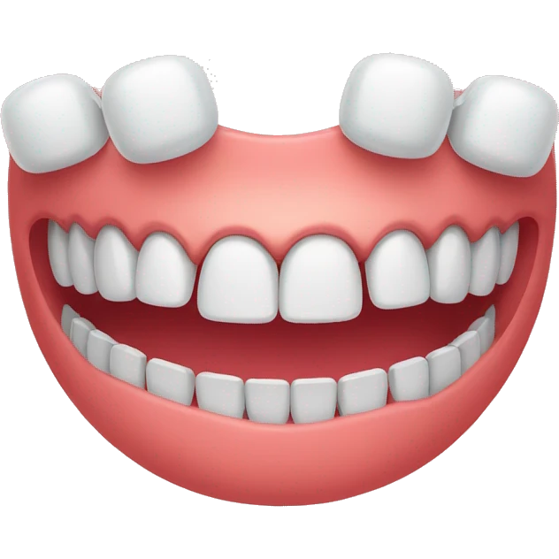 smiling emoticon on teeth with braces emoji