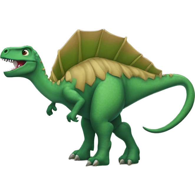 Dinosaurio con falda emoji