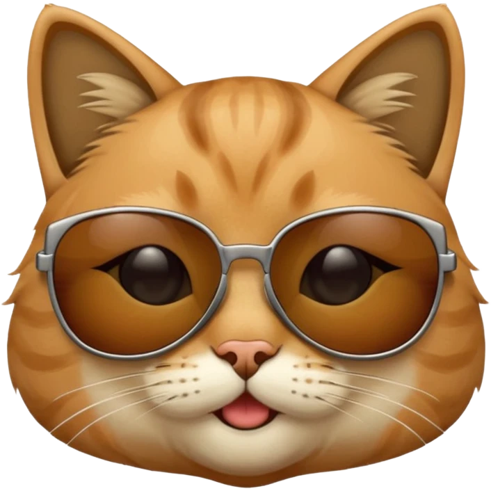 Cat wearing sunglasses emoji