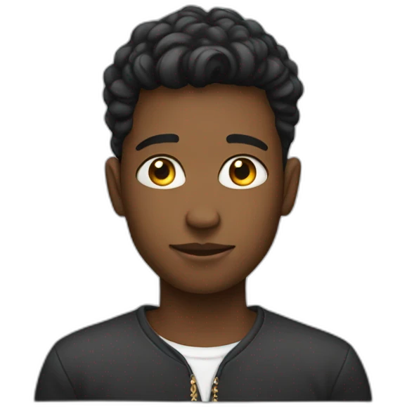 mysterious boy with earrings emoji